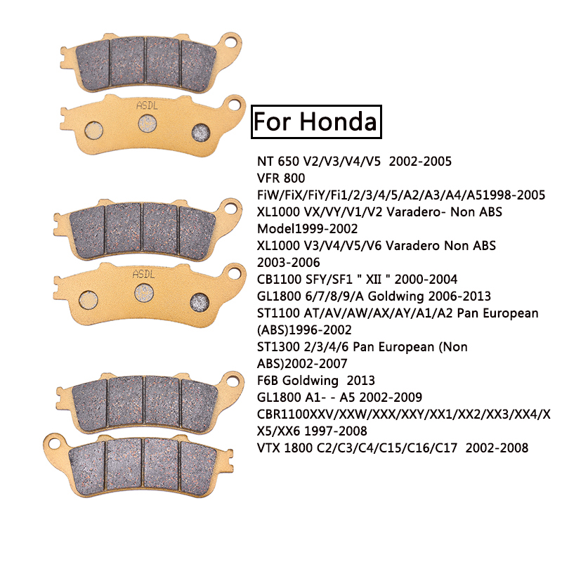 Carbon Ceramic Motorcycle Brake Rotor - รถจักรยานยนต์ด้านหน้าด้านหลังบันไดจักรยานสำหรับ HONDA VFR800 800 Interceptor CBR1100