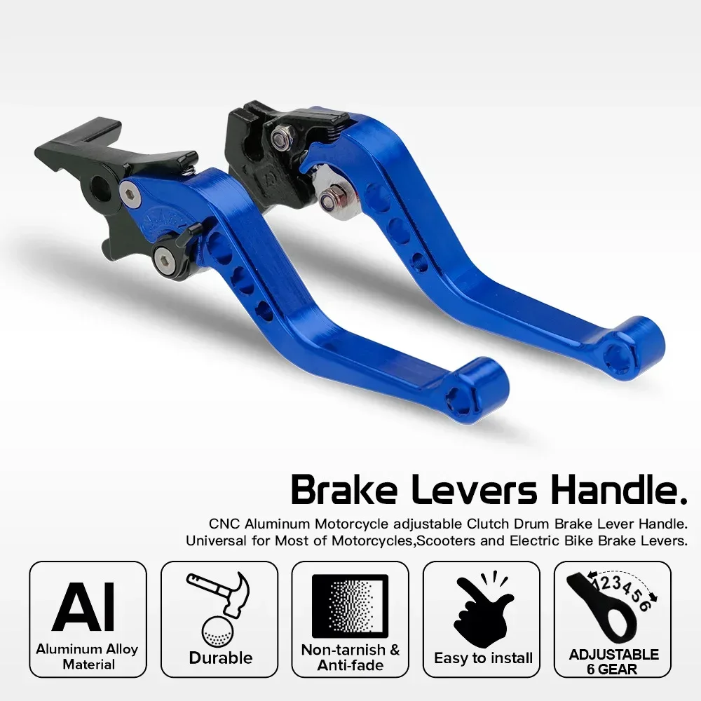 Brake Disc Motorcycle - ก้านคลัตช์อะลูมิเนียมอัลลอยด์สำหรับมอเตอร์ไซค์แบบปรับพับได้ พร้อมดิสก์เบรกไฮดรอลิกและคลัตช์ไฮดรอลิกสำหรับรถ ATV