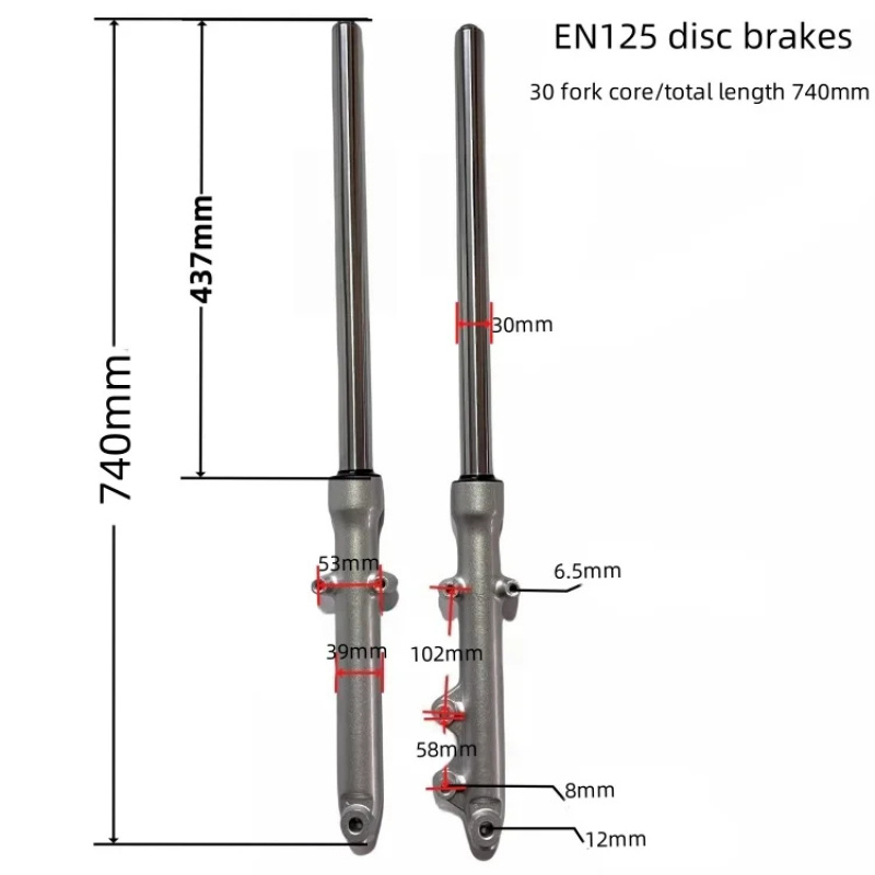 โช้คอัพหน้าสำหรับซูซูกิ EN125- - Brake Disc Motorcycle บทวิจารณ์และราคา